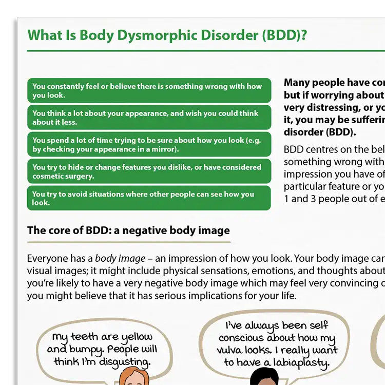 Psychology Tools resource: What Is Body Dysmorphic Disorder (BDD)?
