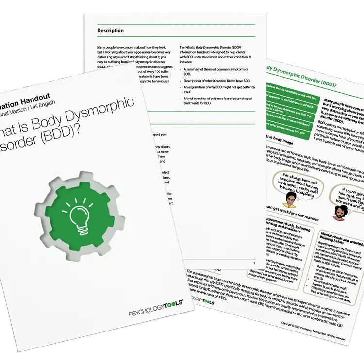 Psychology Tools resource: What Is Body Dysmorphic Disorder (BDD)?