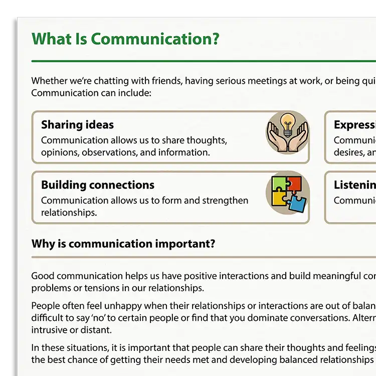 Psychology Tools resource: What Is Communication?