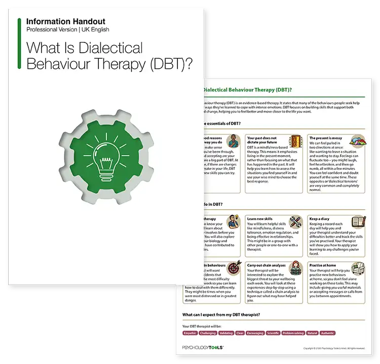 Psychology Tools resource: What Is Dialectical Behavior Therapy (DBT)?