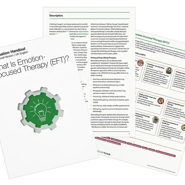 Psychology Tools resource: What Is Emotion-Focused Therapy (EFT)?