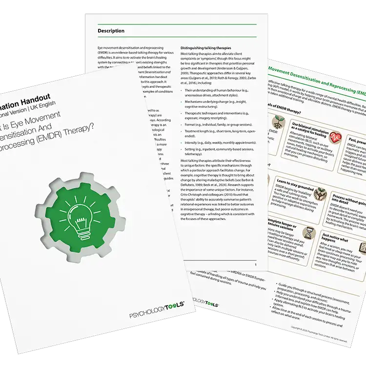 Psychology Tools resource: What Is Eye Movement Desensitization And Reprocessing (EMDR) Therapy?