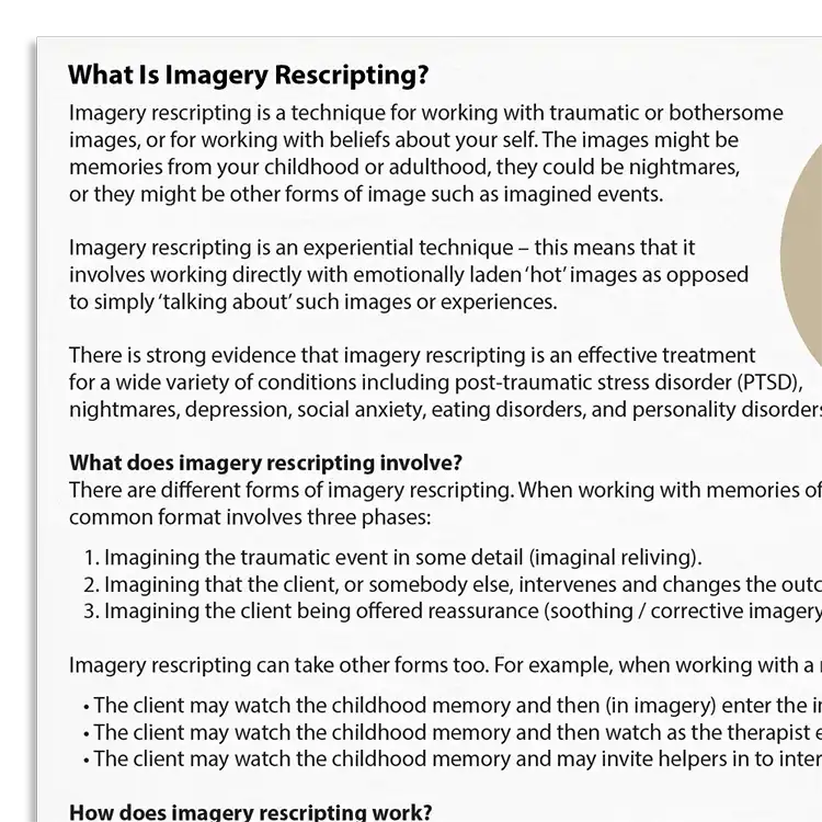Psychology Tools resource: What Is Imagery Rescripting?