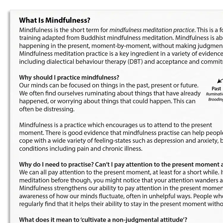 Psychology Tools resource: What Is Mindfulness?