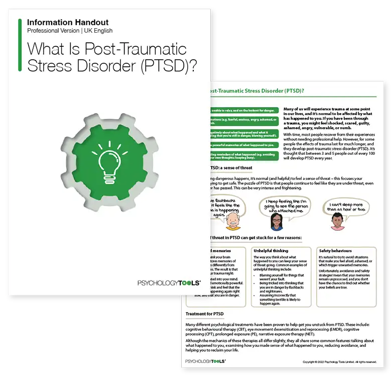 Psychology Tools resource: What Is Post-Traumatic Stress Disorder (PTSD)?