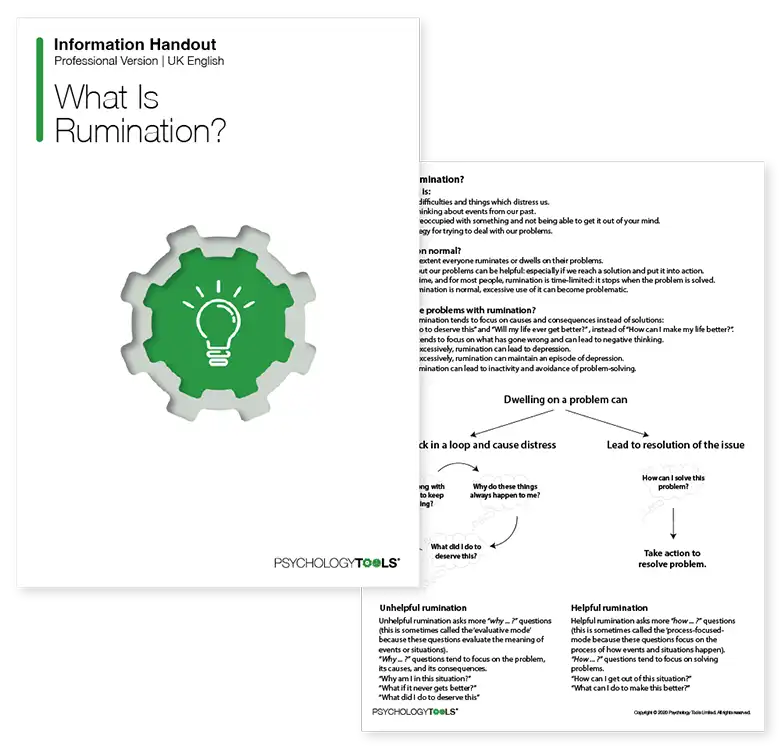 Psychology Tools resource: What Is Rumination?