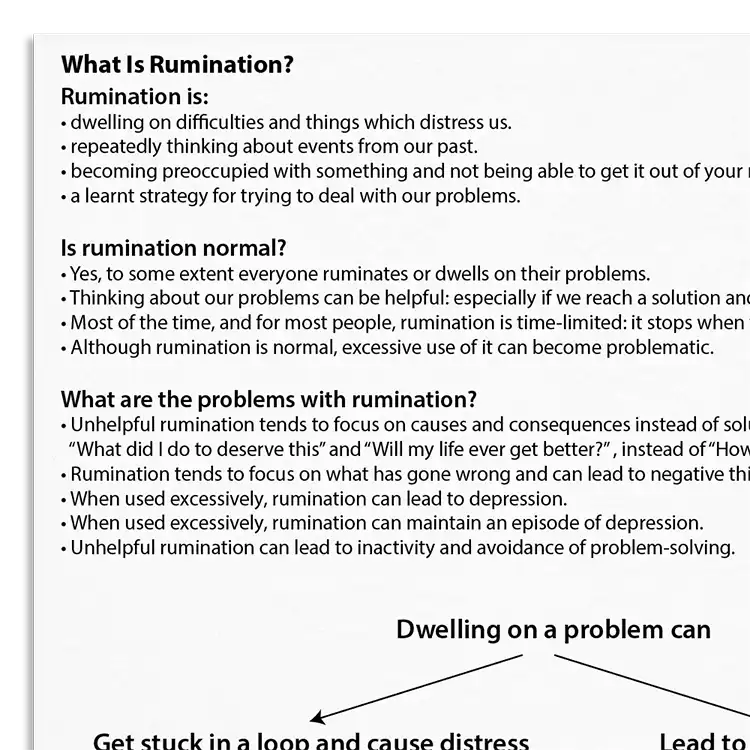 Psychology Tools resource: What Is Rumination?