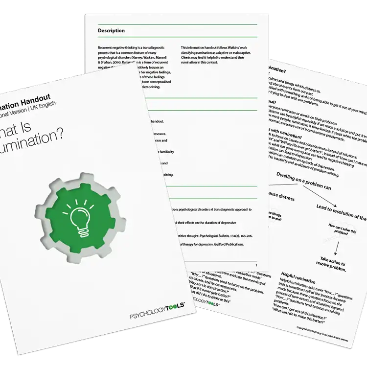 Psychology Tools resource: What Is Rumination?