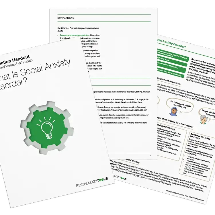 Psychology Tools resource: What Is Social Anxiety Disorder?