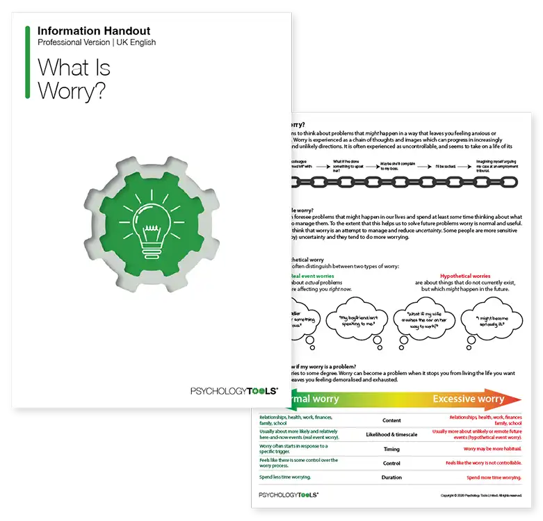 Psychology Tools resource: What Is Worry?