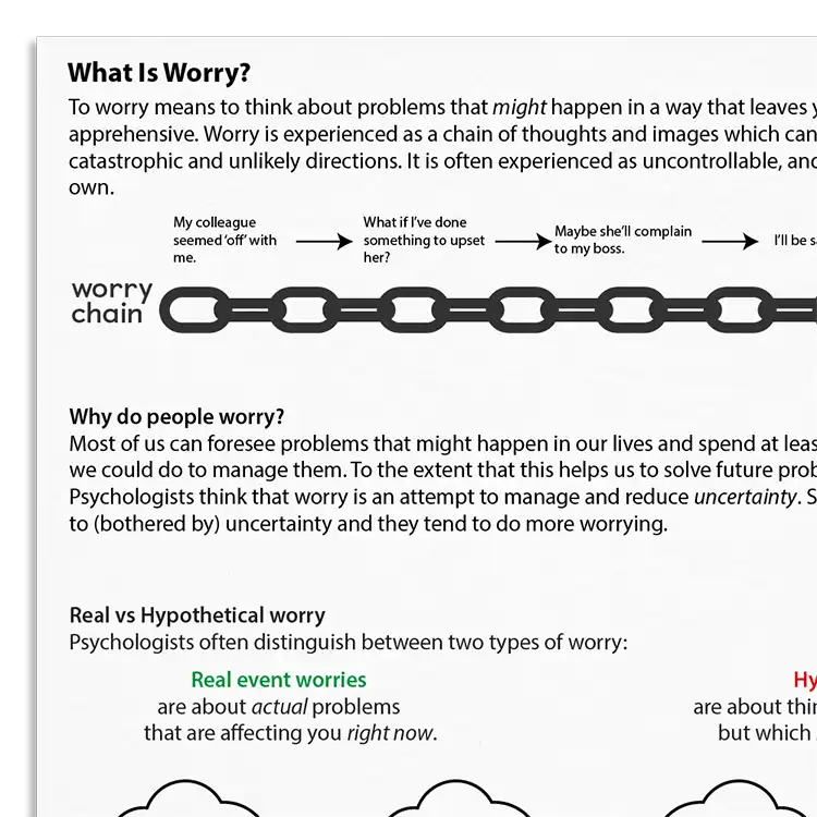 Psychology Tools resource: What Is Worry?