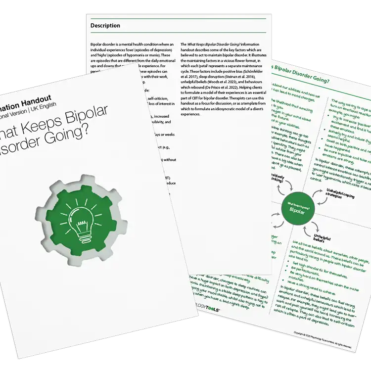 Psychology Tools resource: What Keeps Bipolar Disorder Going?