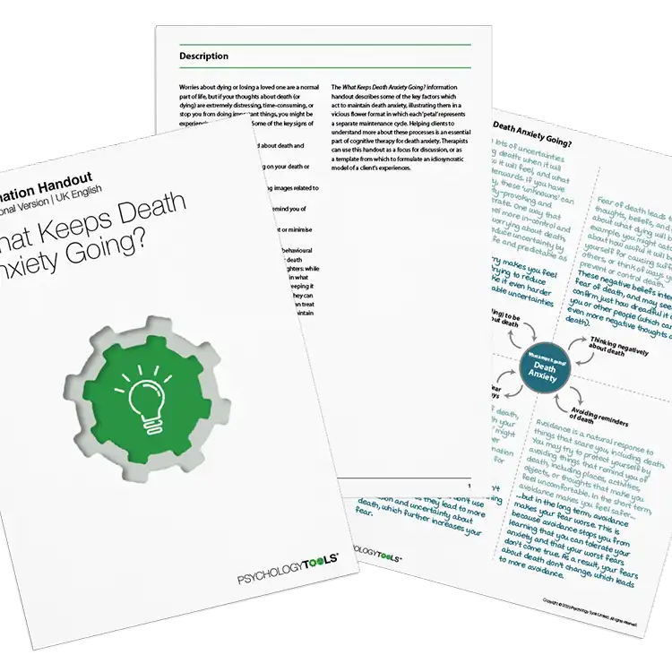 Psychology Tools resource: What Keeps Death Anxiety Going?