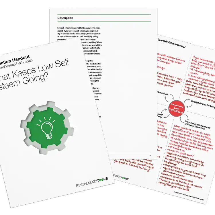 Psychology Tools resource: What Keeps Low Self-Esteem Going?
