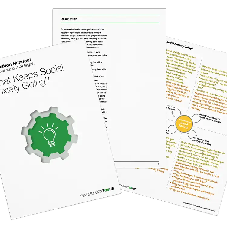 Psychology Tools resource: What Keeps Social Anxiety Going?
