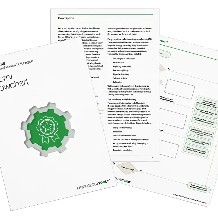 Psychology Tools resource: Worry Flowchart