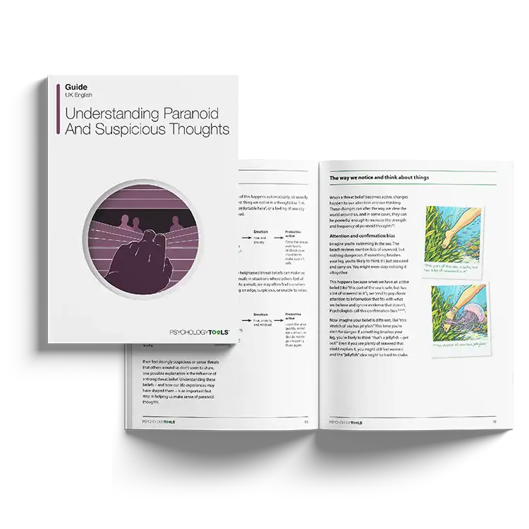 Psychology Tools Resource: Understanding Paranoid And Suspicious Thoughts