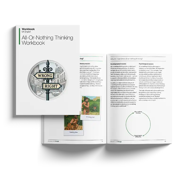 Psychology Tools resource: All-Or-Nothing Thinking Workbook