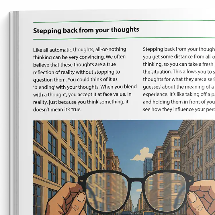 Psychology Tools resource: All-Or-Nothing Thinking Workbook