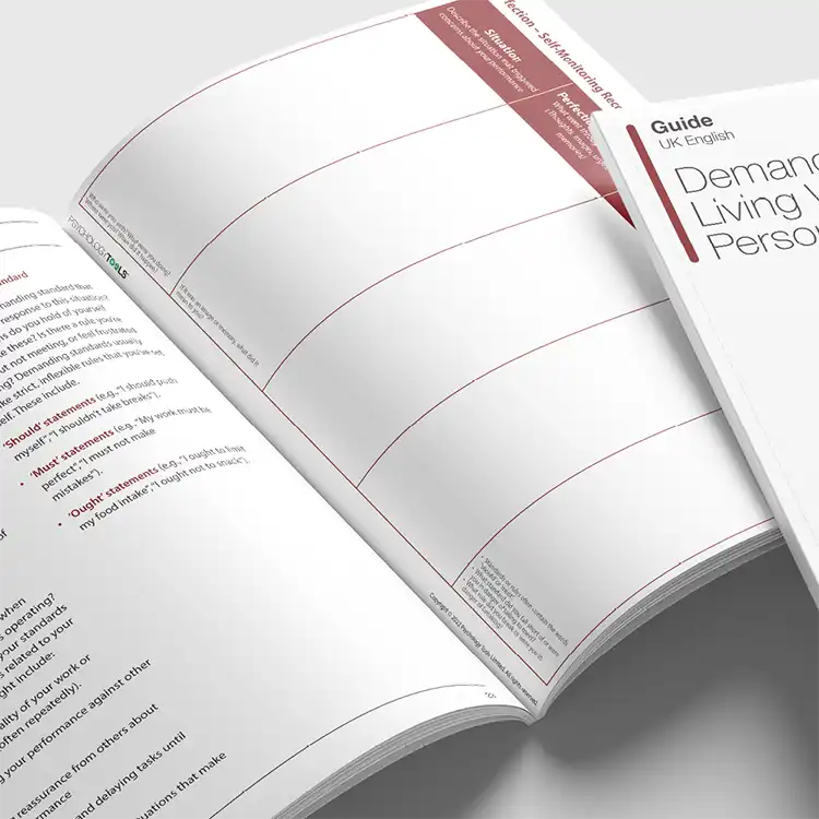 Demanding Standards – Living Well With Your Personal Rules CBT Guide
