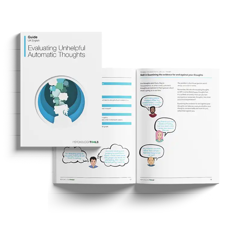 Evaluating Unhelpful Automatic Thoughts CBT guide