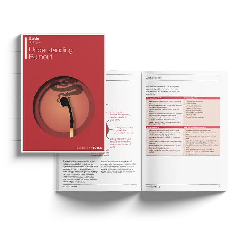 Psychology Tools Resource: Understanding Burnout