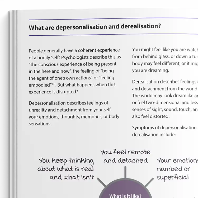 Psychology Tools Resource: Understanding Depersonalisation and Derealization
