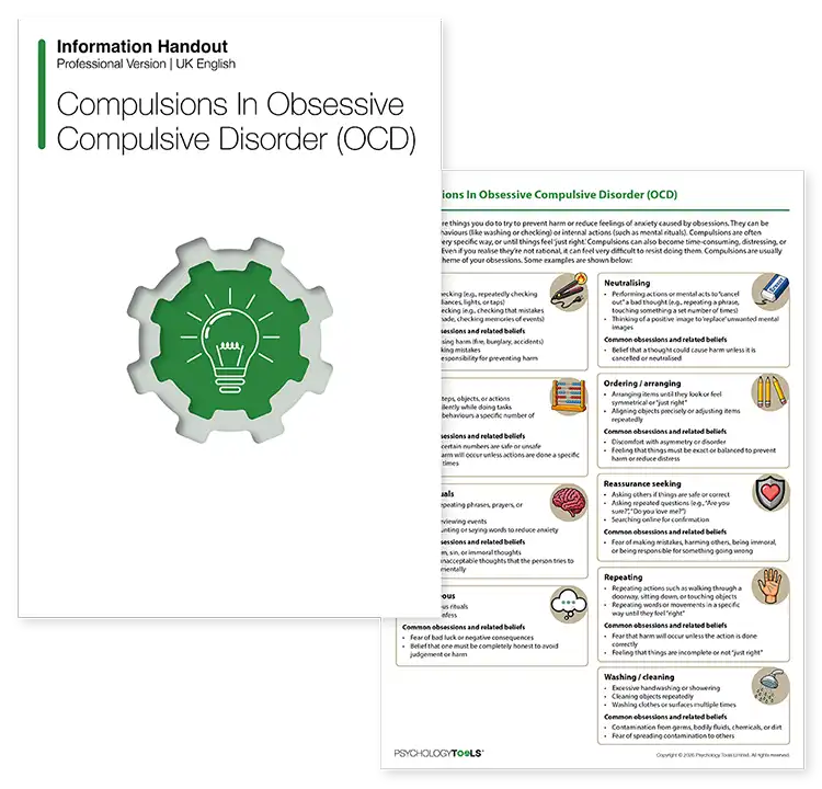 Psychology Tools Resource: Compulsions In OCD