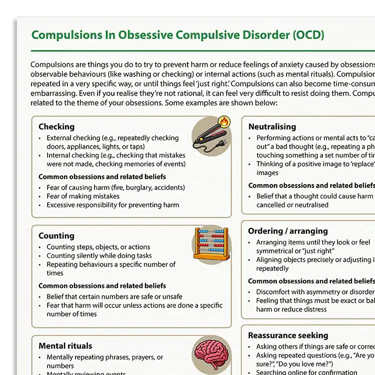 Psychology Tools Resource: Compulsions In OCD