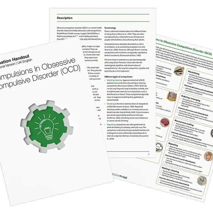 Psychology Tools Resource: Compulsions In OCD
