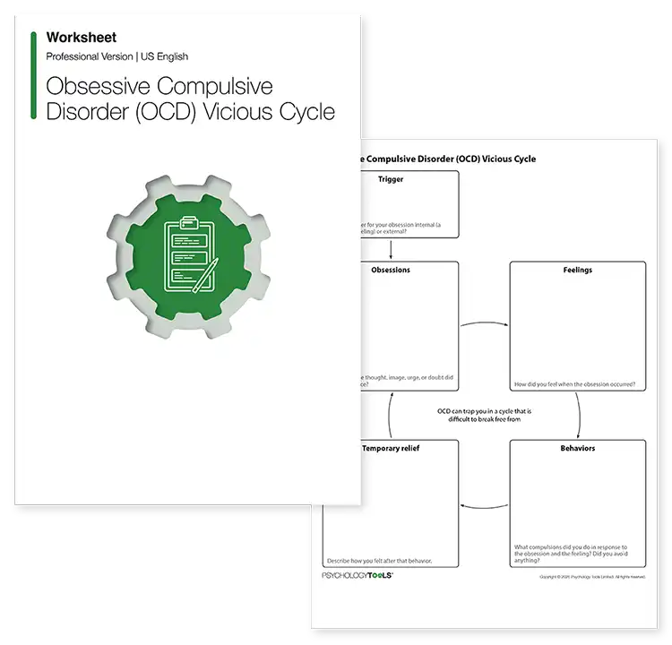 Psychology Tools Resource: Obsessive Compulsive Disorder (OCD) Vicious Cycle