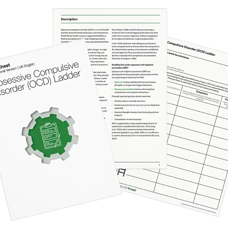 Psychology Tools Resource: Obsessive Compulsive Disorder (OCD) Ladder
