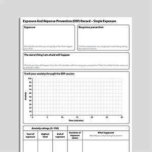 Exposure And Response Prevention (ERP) Record – Single Exposure