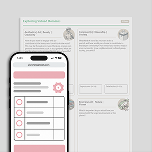 Psychology Tools resource: Exploring Valued Domains