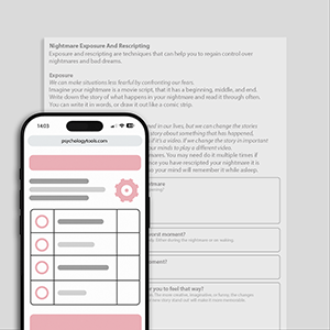 Psychology Tools resource: Nightmare Exposure And Rescripting