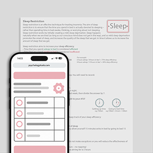 Psychology Tools resource: Sleep Restriction