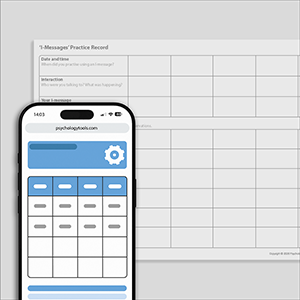 Psychology Tools resource: 'I-messages' Practice Record