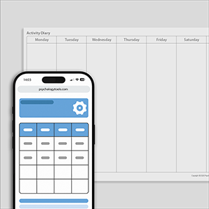 Psychology Tools resource: Activity Diary No Time Intervals