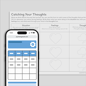 Psychology Tools resource: Catching Your Thoughts (CYP)