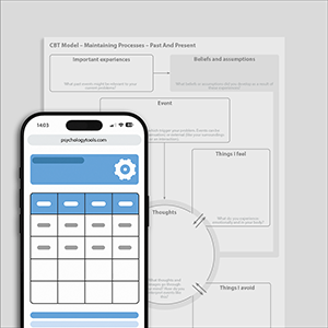 Psychology Tools resource: CBT Model - Maintaining Processes - Past And Present