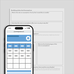 Psychology Tools resource: Modifying Rules And Assumptions