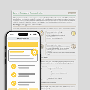 Psychology Tools resource: Passive-Aggressive Communication