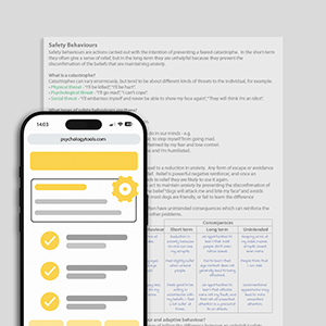 Psychology Tools resource: Safety Behaviors