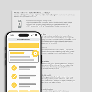 Psychology Tools resource: What Does Exercise Do For the Mind And Body?