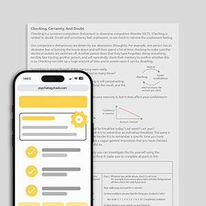 Psychology Tools resource: Checking Certainty And Doubt