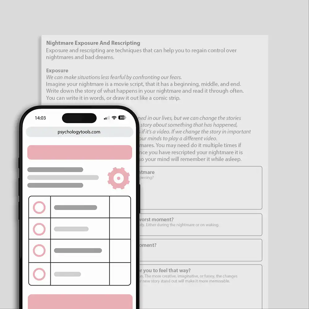 Psychology Tools resource: Nightmare Exposure And Rescripting