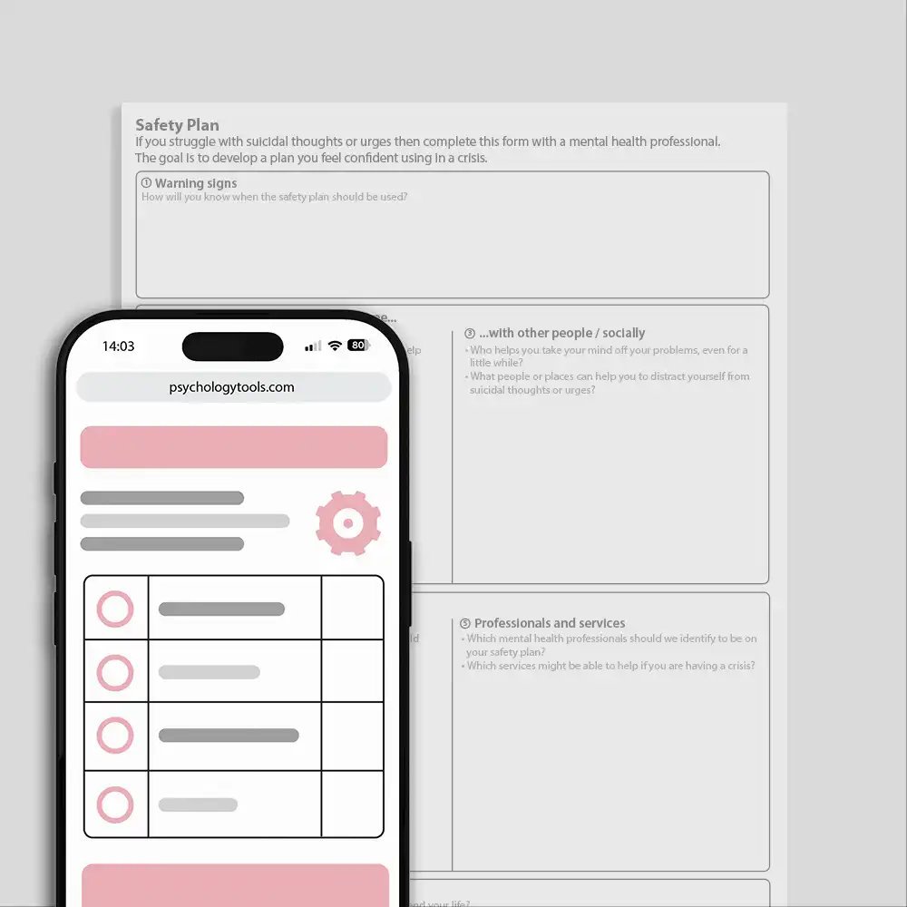 Psychology Tools resource: Safety Plan