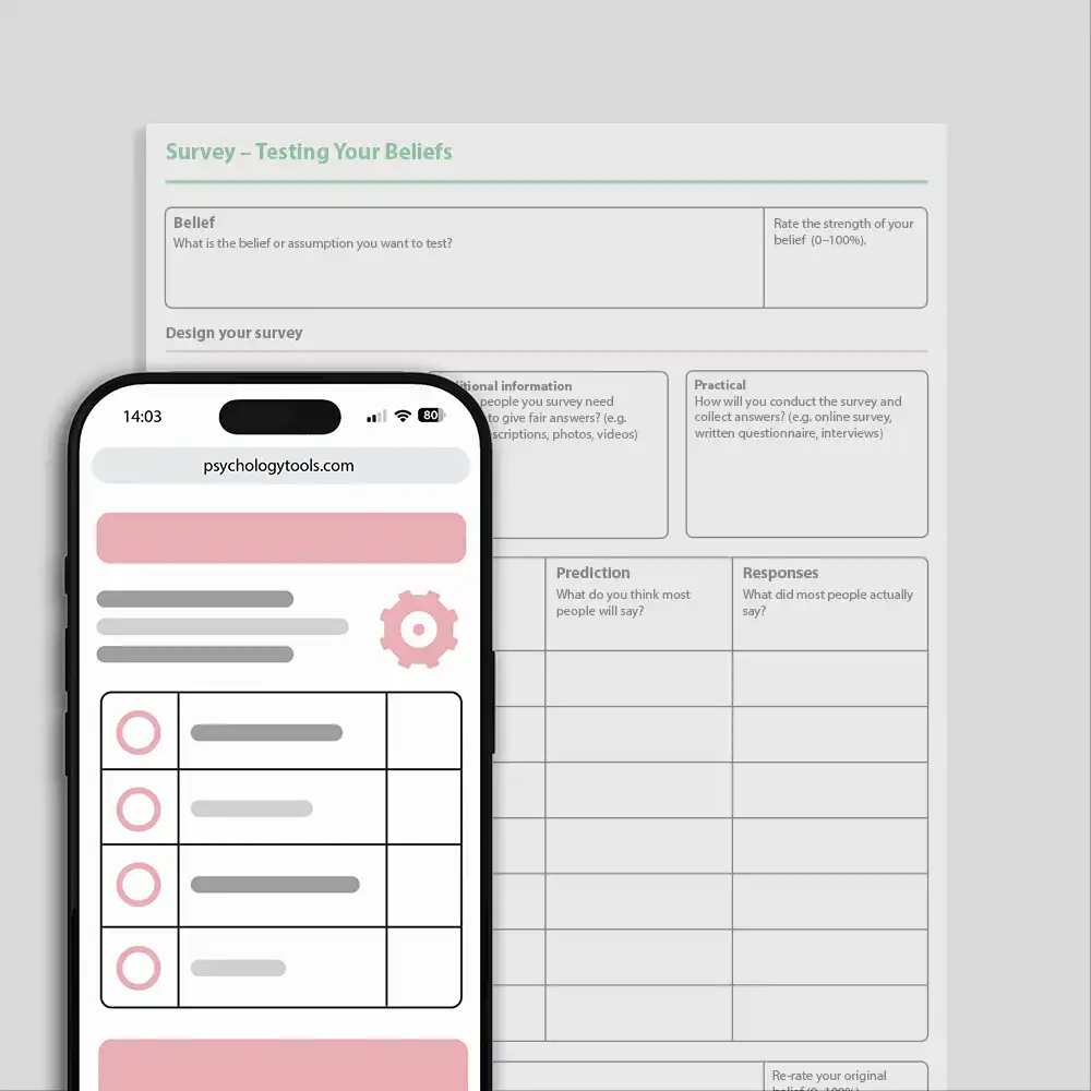 Psychology Tools resource: Survey – Testing Your Beliefs
