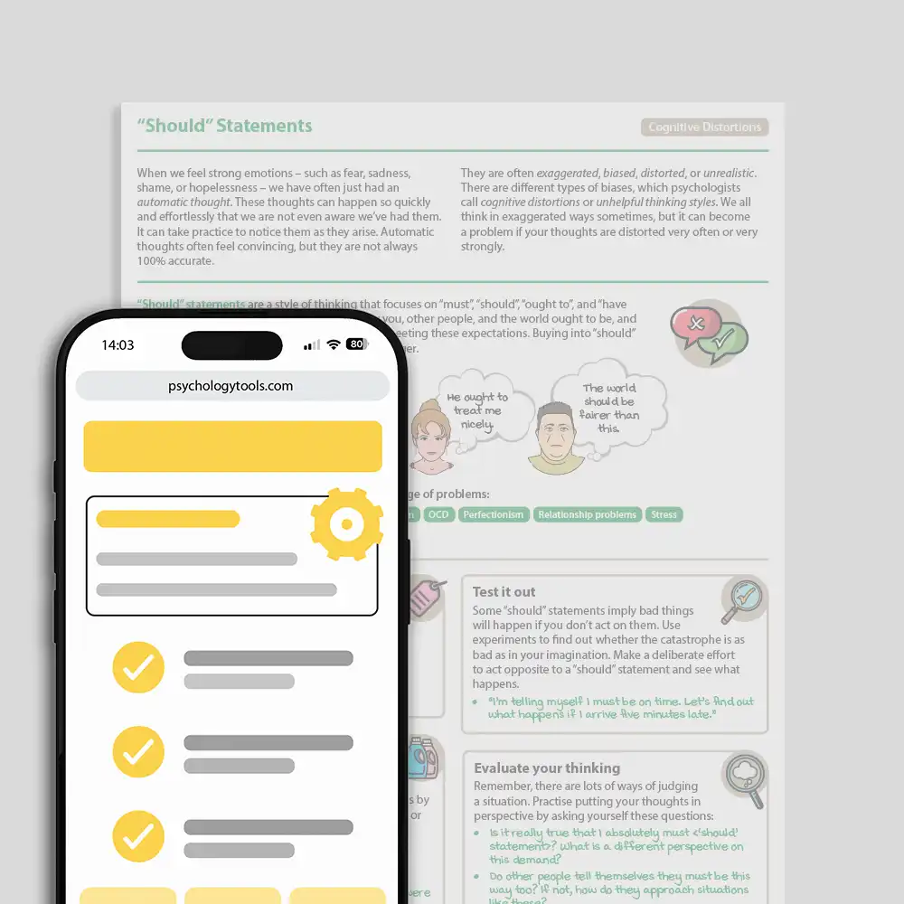 Psychology Tools resource Should Statements