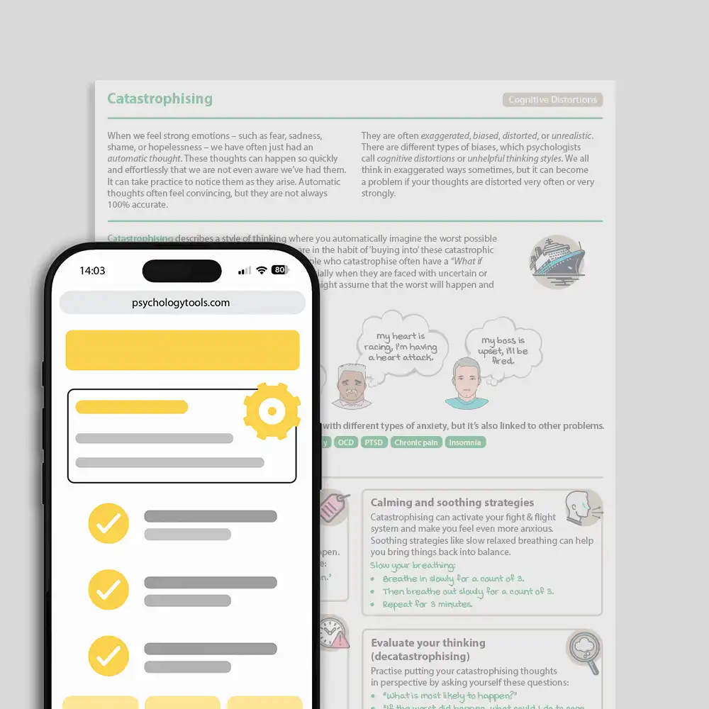 Psychology Tools resource: Catastrophizing